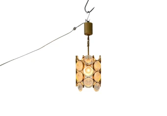 Hollywood Regency Pendant Lamp by Gaetano Sciolari for Palwa Germany, 1970s